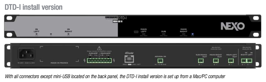 NEXO DTD Controller DTD-I Install Version