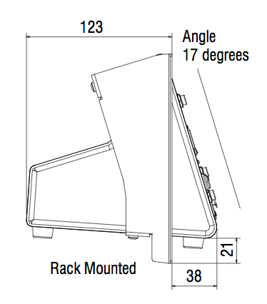 Qu-SB Rack Mounted diagram side view