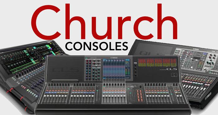 Church Digital mixer. Mixers for churches small and large